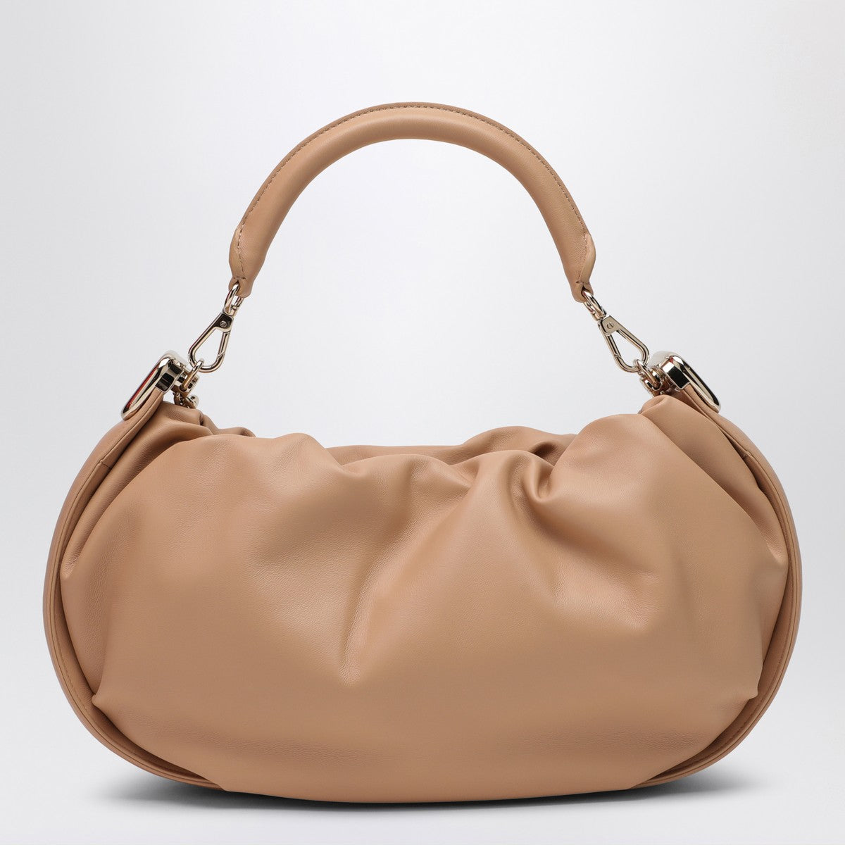 ROGER VIVIER Viv'' Choc Royal desert leather hobo bag
